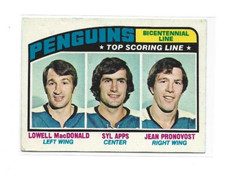 1976-77 O-Pee-Chee #218 Bicentennial Line/Lowell MacDonald/Syl Apps VG