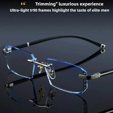 Cut Edge Presbyopic Glasses Men's Anti Fatigue Presbyopia Clear Fram