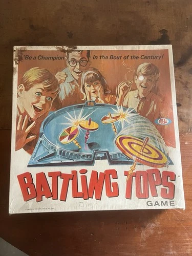 Battling Tops Game 1968 Ideal Strategy Vintage Spinning 1960s