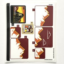 LEGO STICKER SHEET 60454 Holiday Camper Van Stickers Decals City Town Recreation