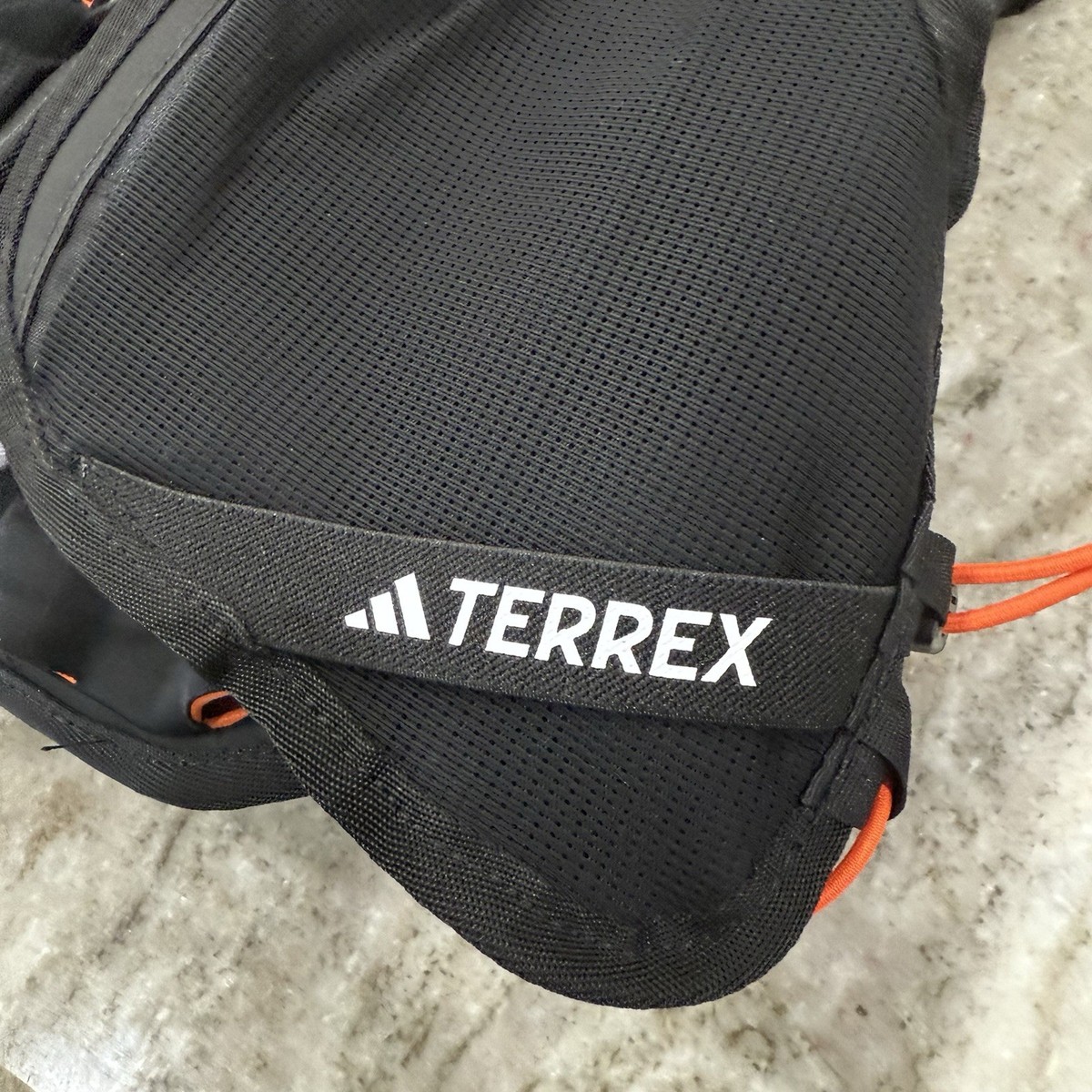 Adidas Terrex Backpack Black Orange Bag Pack Hiking 15.6L Camping