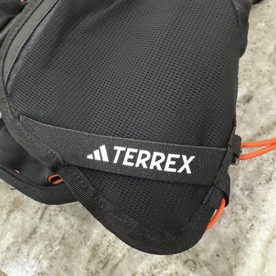 Adidas Terrex Backpack Black Orange Bag Pack Hiking 15.6L Camping