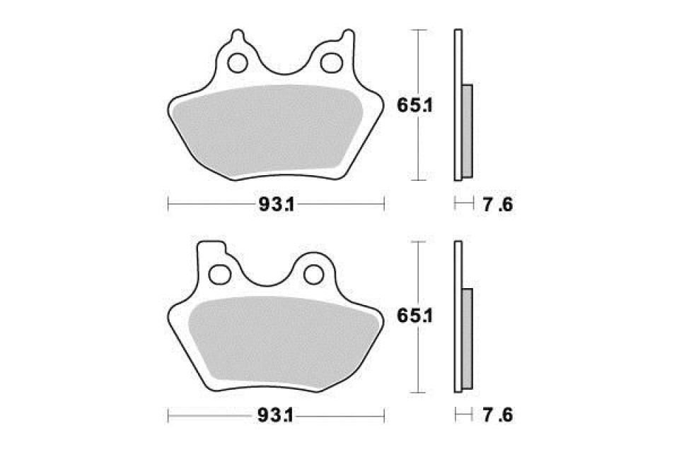 Plaquette de frein Ferodo pour rouler serein en moto Harley Davidson 1130 VRSCB V-Rod Black 2004