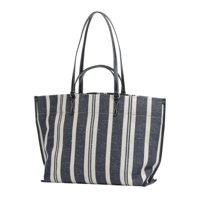 The Bridge Schultertasche Mond Damen Stoff blau natur