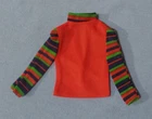 Vintage Barbie Clothes - MOD Era Barbie 7703 United Airlines Stewardess Top
