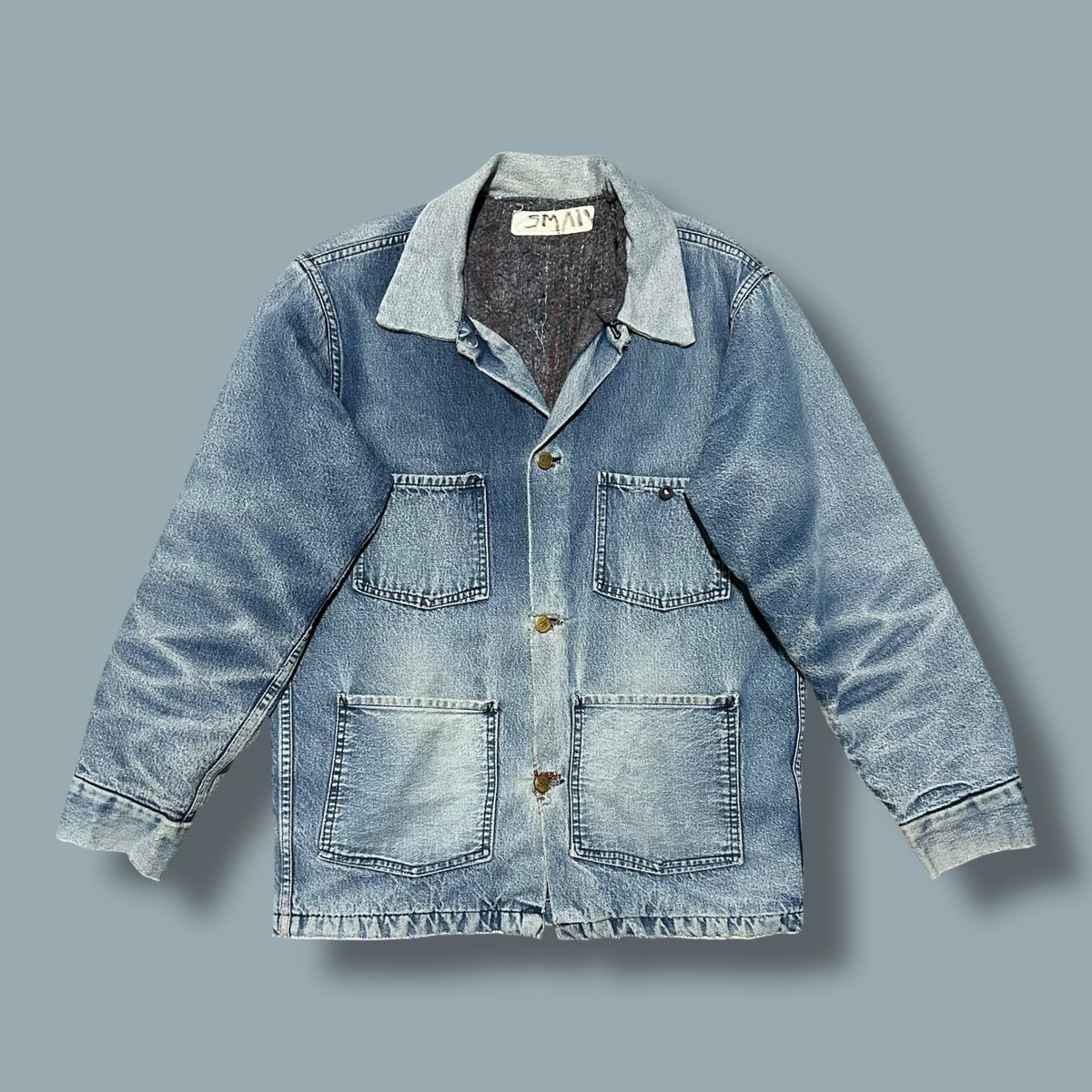 ジャケット・アウター 80s \"H BAR C\" Denim Coveralls H-Bar-C '80s Shearling Leather Jacket Ranchwear Size US M-L