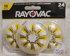 Rayovac- Hearing Aid Batteries Size 10 - 24 Pack