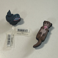 Otter and Whale Animal Print Rubber Shoe Char...