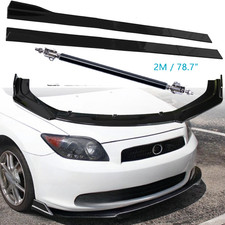For Scion Tc 2005-2010 Front Bumper Lip Splitter Spoiler Glossy Black V For Scion Tc 2005-2010 Front Bumper Lip Splitter Spoiler Glossy Black V