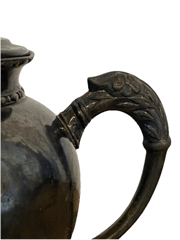 Antigo F.B. Conjunto completo de bule de prata e tigela de açúcar Rogers – Serviço de chá vitoriano - Imagem 4 de 4