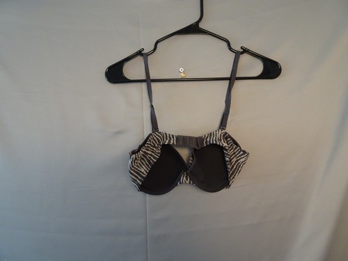 Reggiseno donna Victoria's Secret The Nakeds 34C Demi foderato con ferretto stampa zebrata - Foto 7 di 10