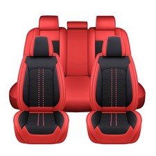 Full Set Leather Ice Silk Seat Covers Breathable For Subaru Outback Front Rear Full Set Leather Ice Silk Seat Covers Breathable For Subaru Outback Front Rear