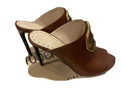 Roberto Cavalli Shoes for Women Brown Leather Clog