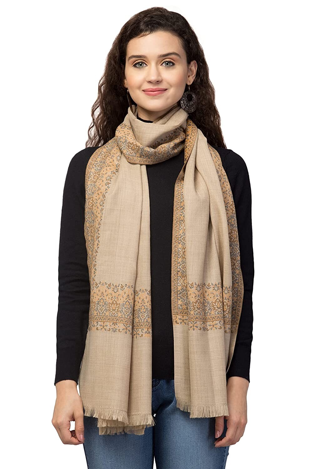 beige shawl wrap
