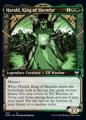 Harald, King of Skemfar (Showcase) [Kaldheim] Magic MTG