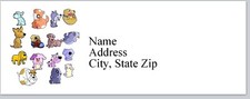Personalized Address Labels Colorful Dogs bx 356