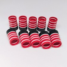 10 Stck. rot/weiß/schwarz Streifen Golf Eisen Zwinge .370 Eisen Schlägerschaft Zwinge Kappe