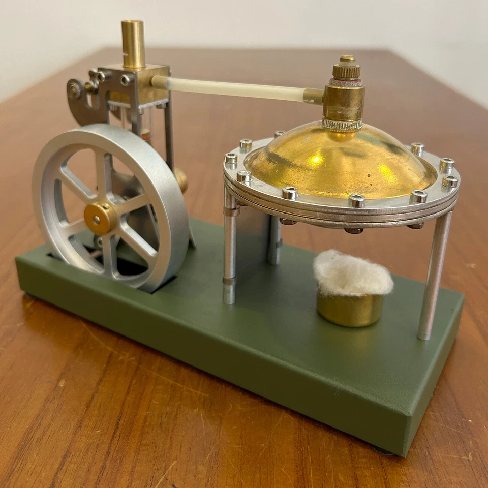 Innovative Vertical Live Steam Engine Generator Motor Toy Complete Set w/ Bioler - Image 3 of 4