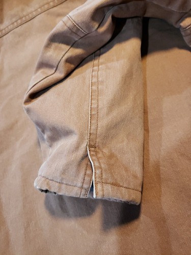 Crocodile Mens Canvas Tan Work Chore Coat Medium - Picture 9 of 15