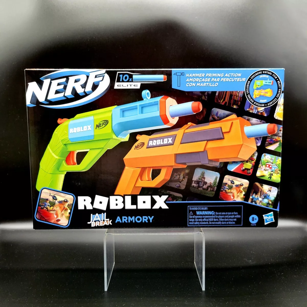 Nerf Dart Gun Roblox Elite Jail Break Armory 2 Pack W/ Digital In Game Code