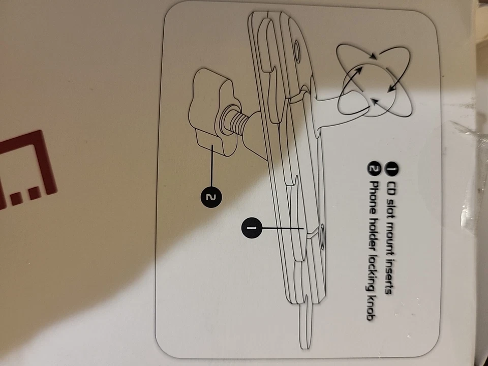 Cellet CD Slot Car Phone Mount Holder Compatible for Phones Up To 3.5" Wide - Image 4 of 4