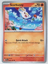 Scorbunny 026/142 NM / M - Stellar Crown Pokemon Card - $2 Combined Shipping