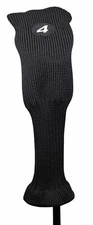 Majek All Hybrid Golf Club Black Protective Sleek New Acrylic #4 Headcover
