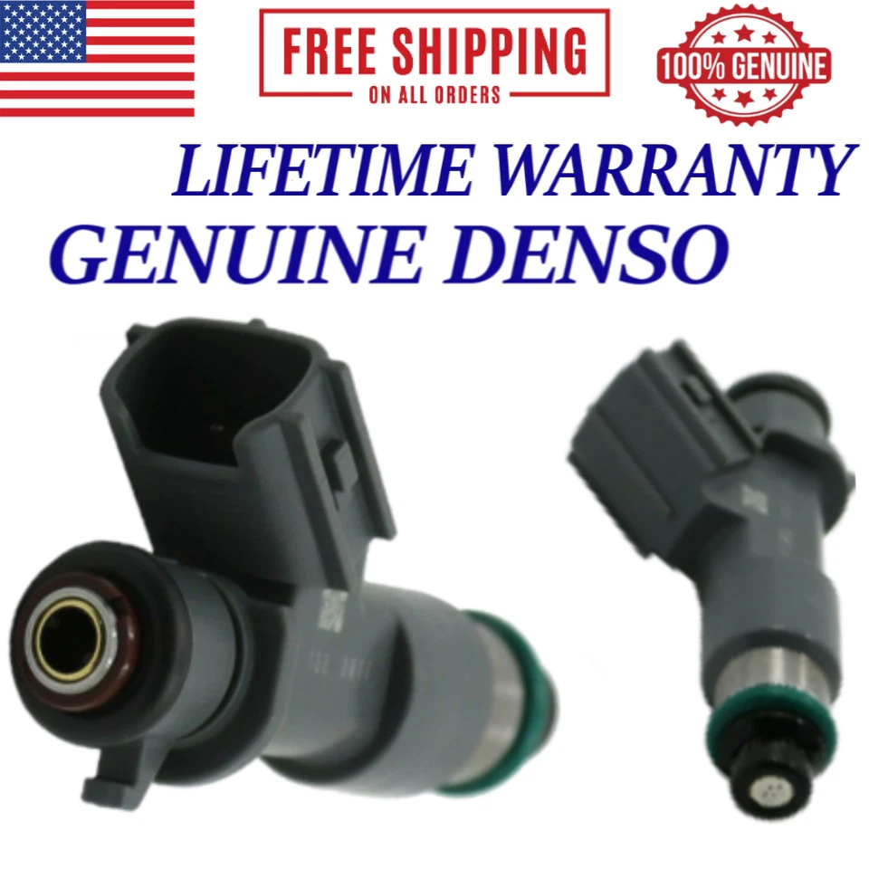 全新套装/6 原始设备制造商 Denso 燃油喷射器 2008、2009、2010、2011、2012 Acura RL 3.7L V6 — 第 3/3 张图片