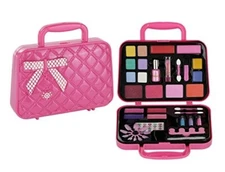 Kids Makeup Kit for Girls - 30 Piece Washable My First Princess Cosmetic Set