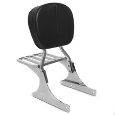 Sissy Bar+ Gepäckträger für Harley Davidson Heritage Softail Classic 88-18 chrom