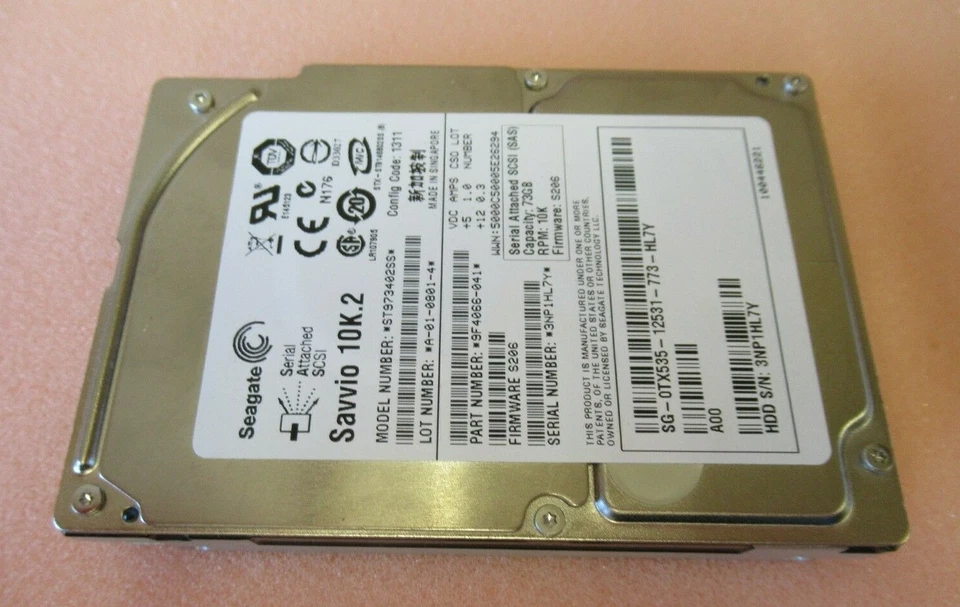Seagate ST973402SS 9F4066-041 Savvio 10K.2 73GB 10000RPM SAS 16MB 2.5" HDD - Image 4 of 4