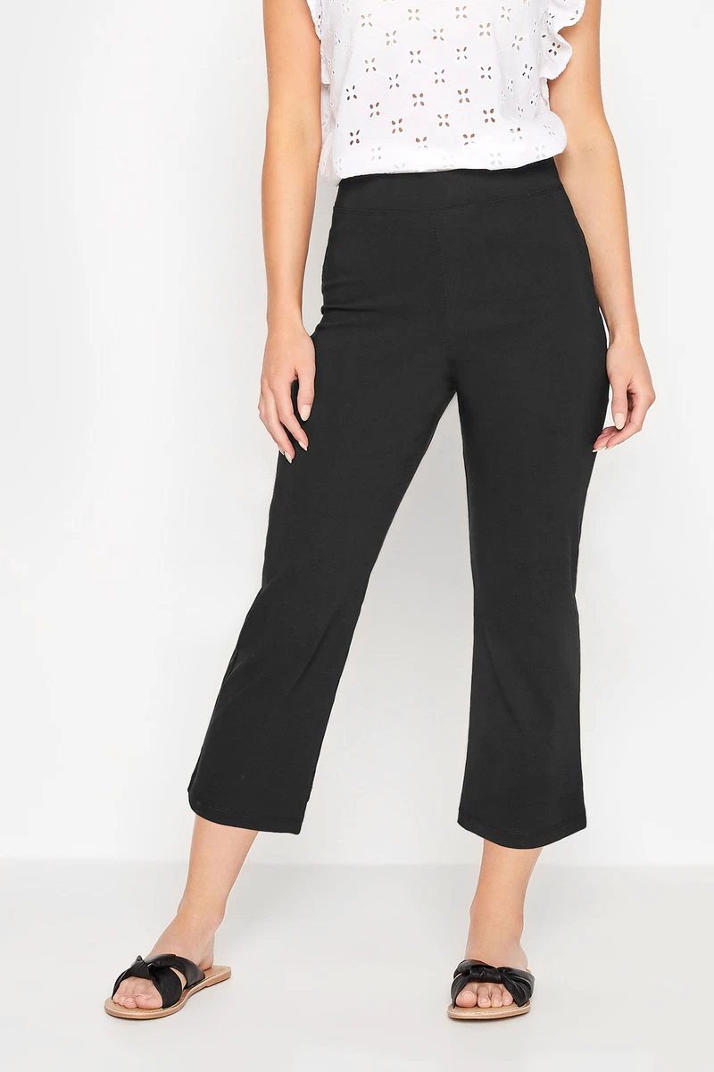 Petite cropped shop trousers