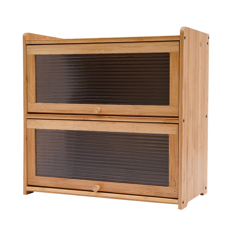 Armario de almacenamiento, gabinete de almacenamiento de encimera, gabinete con 2 tapones de puerta Foto 4 de 4