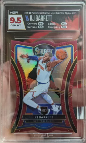 2019-20 Panini Select Premier Level RJ Barrett #157 Die-Cut Red #094/175 HGA 9.5