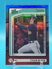 2024 Donruss Rated Prospect Red & Blue #120 Tyler Black Milwaukee Brewers RC