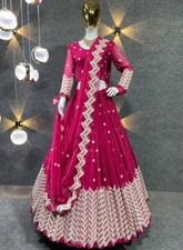 NEW LATEST LAUNCH FAUX GEORGETTE LEHENGA CHOLI WITH DUPATTA FOR WOMEN