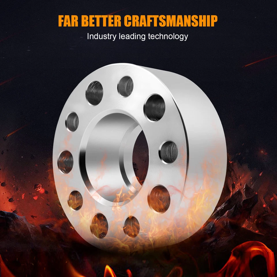 4 Pcs 2" 5x4.5 to 5x4.5 1/2" Wheel Spacers For 1992-2011 Ford Crown Victoria - Image 4 of 4