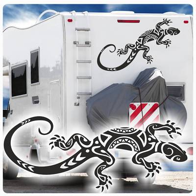 Tribal Gecko Wohnmobil Autoaufkleber WoMo Gekko Eidechse Echse Sticker WoMo100XL