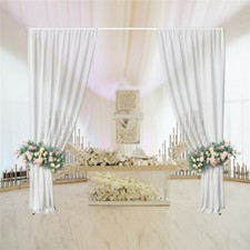 Wedding Party Prom Backdrop Stand Pipe Kit Curtain Frame Ajustable10x10ft