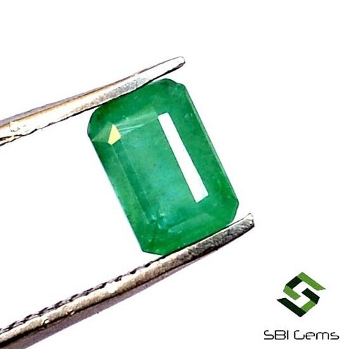 6x4 mm Zertifizierter natürlicher Smaragd Achteckschnitt 0,62 CTS Facettierter Loser Edelstein - Bild 5 von 6