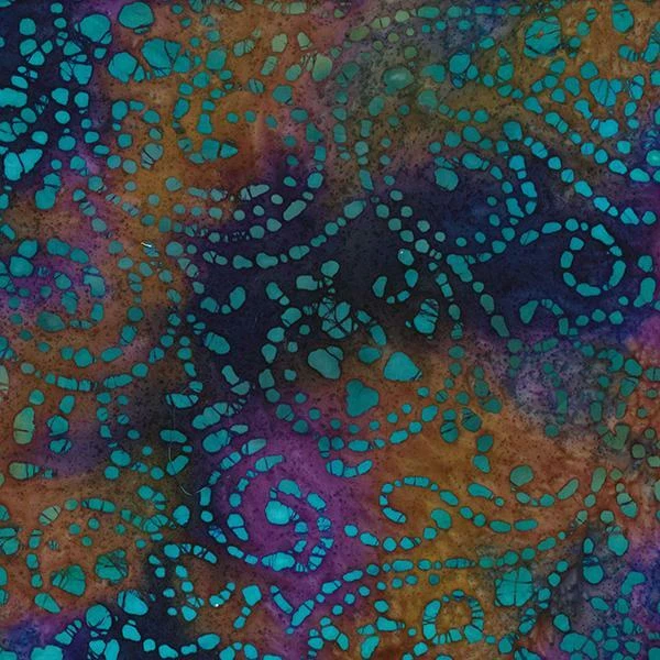Tissu En Coton Batik Teint À La Main JLB0142DES2 - Photo 1/1