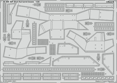 MW22 EDUARD 36469 IDF SHOT KAL TURRET BOXES 1/35 PE SET for AMUSING HOBBY