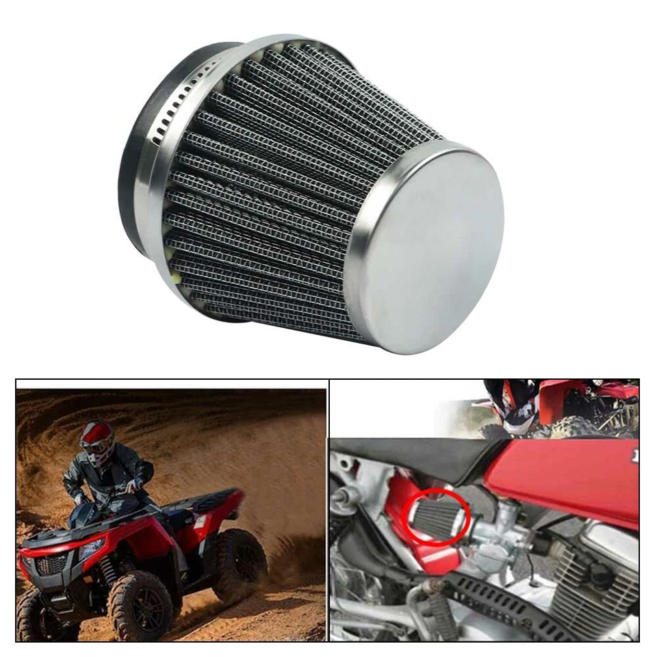 4PCS Carburetor Air Filter Intake Cleaner Pod 50mm for Motorcycle Yamaha Honda - Image 3 of 4