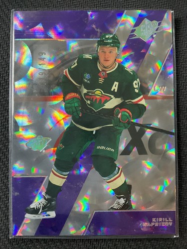 Kirill Kaprizov 2023-24 Upper Deck SPX Parallax Purple Parallel Card #019/149