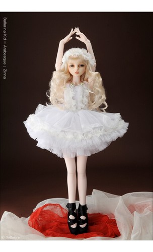 Dollmore 1/4 scale MSD ballerina Ballet Kid Doll Size - Chaco Toe Shoes (Black) - Picture 4 of 7