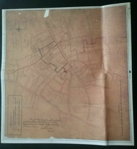 JACK THE RIPPER ORDINANCE SURVEY MAP SHOWING MITRE SQUARE & SURROUNDING ...