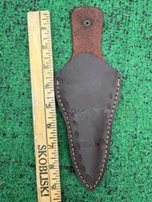 EDC Handmade Fixed Blade Leather Dagger Knife Sheath Knife Holster Case
