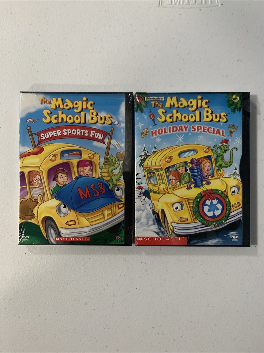DCI☆DVD☆2004 New Lot Of 2 Magic School Bus: Super Sports Fun + Holiday Special