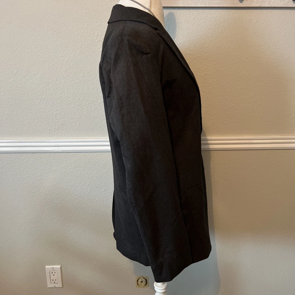 Chaqueta Blazer Tracy Evans Carbón 2 Botones Bolsillos Forrada Elastizada Carrera Foto 3 de 4