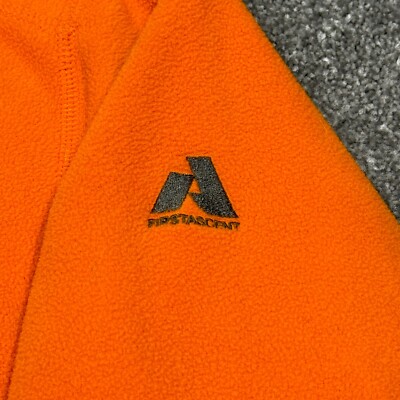 Veste Polaire Eddie Bauer First Ascent – Homme M Orange – 1/4 Zip – Légère Avec Poches